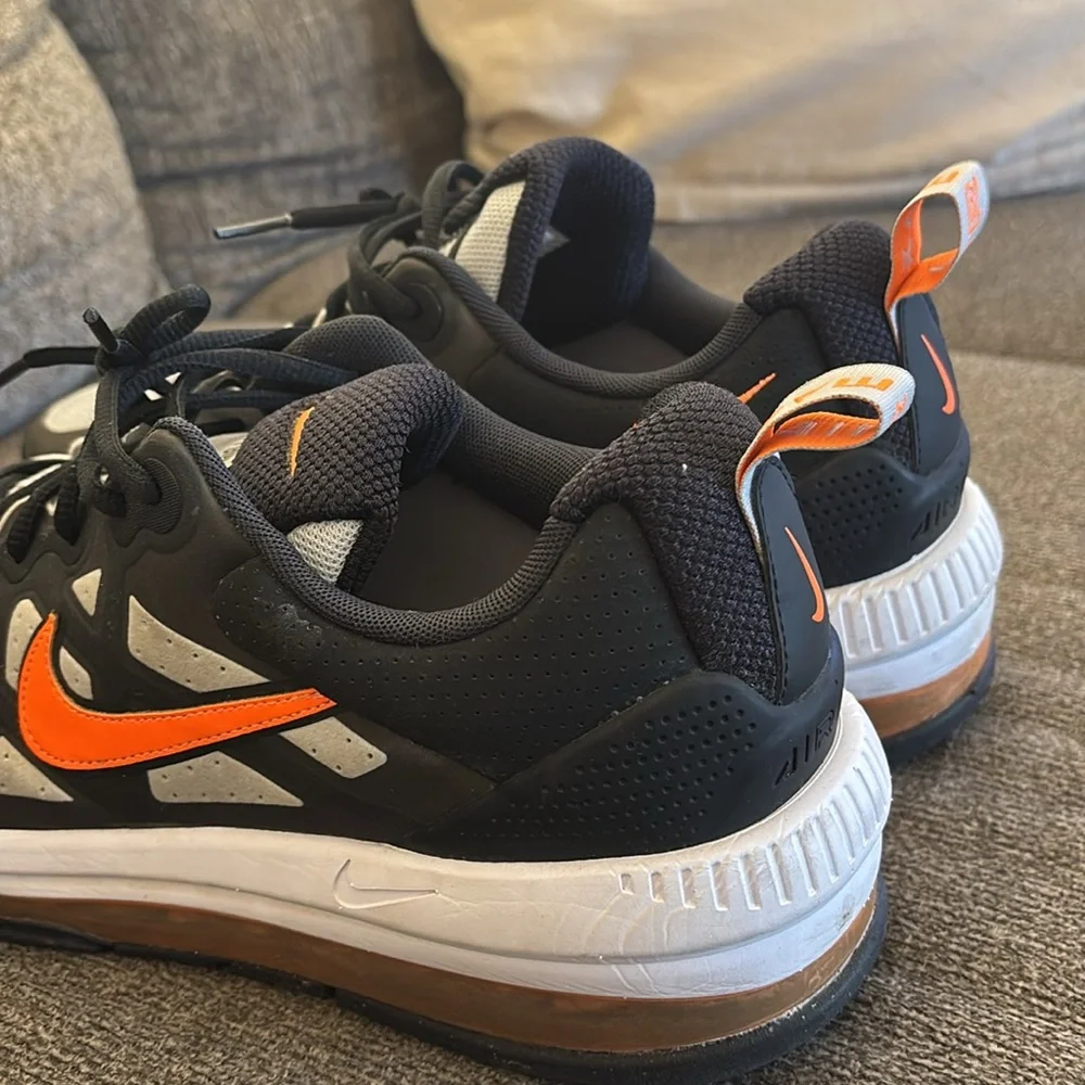 Nike Air Max Genome Gray & Black Bright Mango CW1648-004 Airmax Running Sneakers